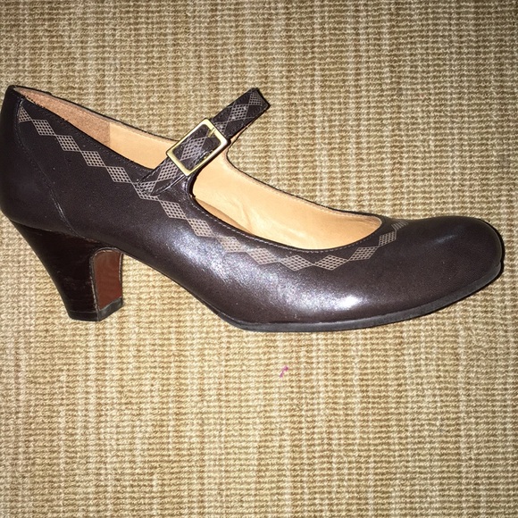 Chie Mihara Mary Jane heels , brown like new 38.5 - Picture 4 of 16